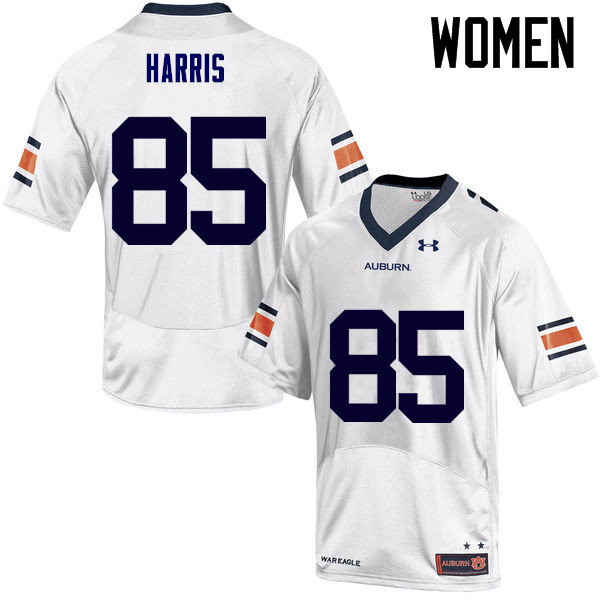 Women Auburn Tigers #85 Jalen Harris College Football Jerseys Sale-White - Click Image to Close